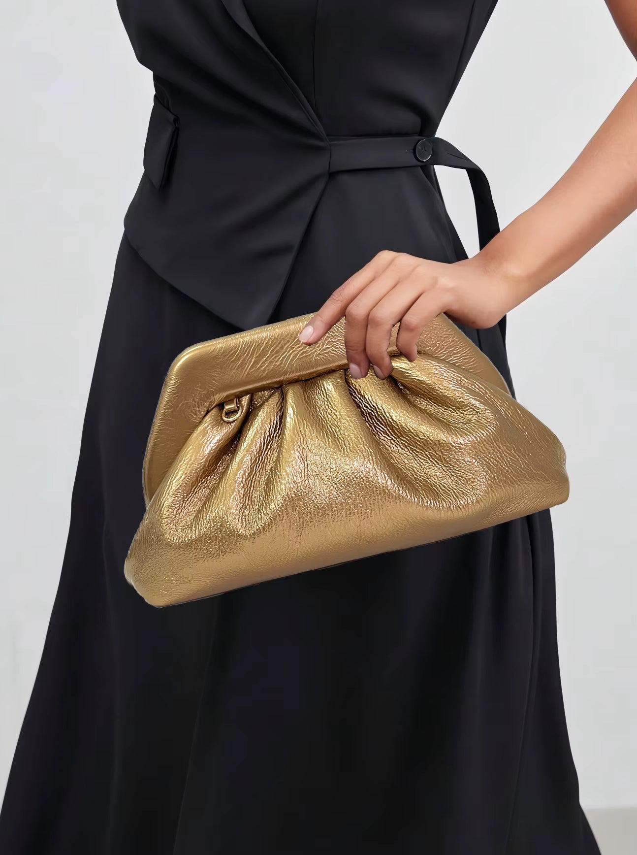 High-end PU Lined With A Random Color Lightweight Dinner Bag Mssza