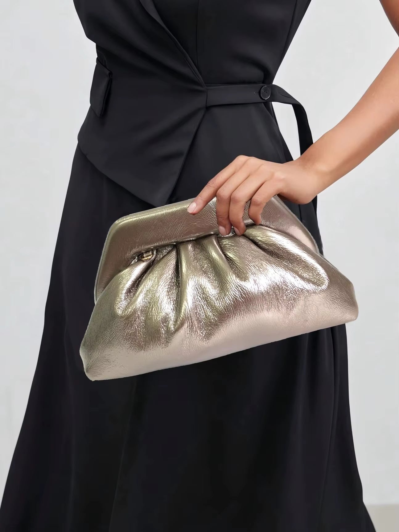 High-end PU Lined With A Random Color Lightweight Dinner Bag Mssza