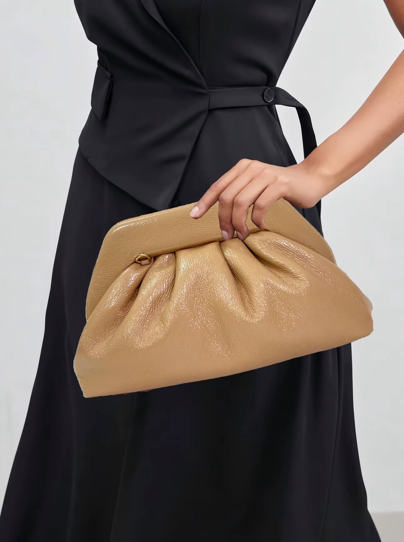 High-end PU Lined With A Random Color Lightweight Dinner Bag Mssza