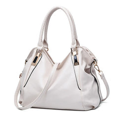 High quality PU leather Solid Top-Handle handbag Mssza