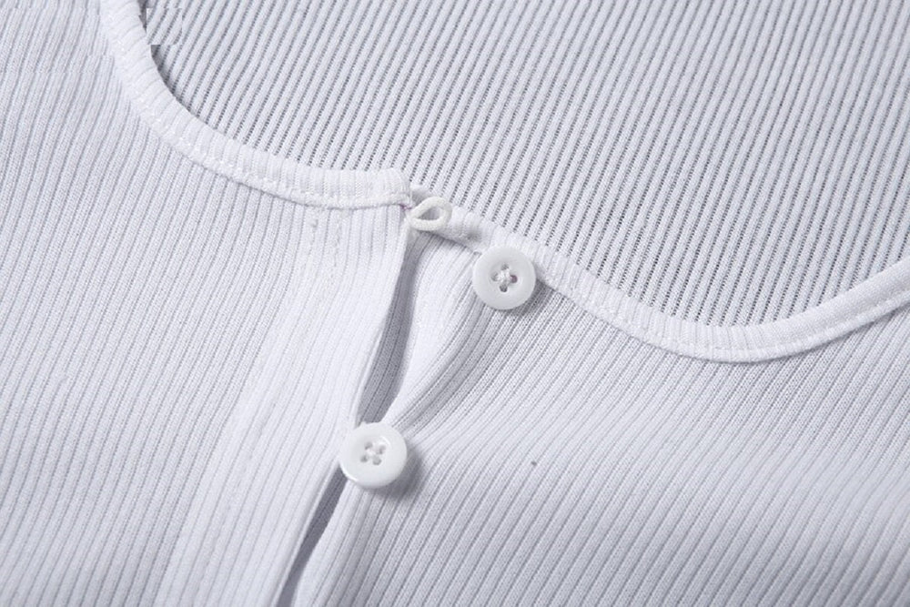 High quality office lady slim Basic Ribbed crop top Mssza