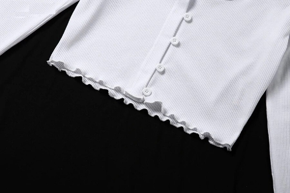 High quality office lady slim Basic Ribbed crop top Mssza