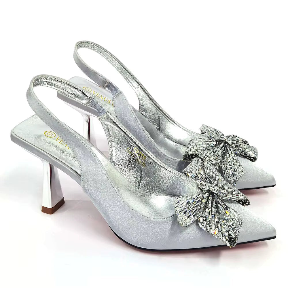 Hollow Design Shoes Matching Bag in Comfortable Sandals for Party Mssza