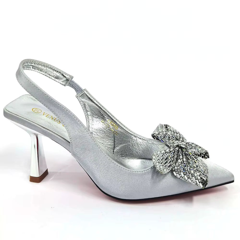 Hollow Design Shoes Matching Bag in Comfortable Sandals for Party Mssza