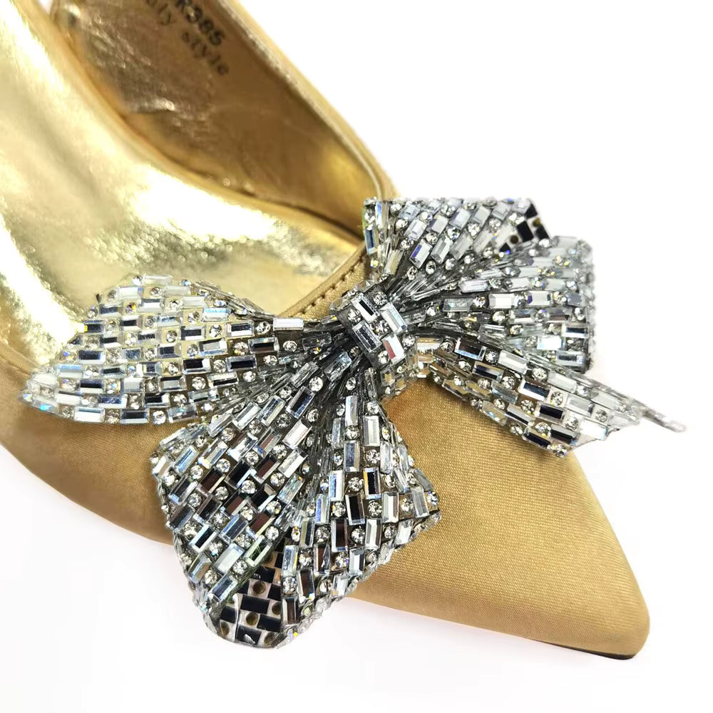 Hollow Design Shoes Matching Bag in Comfortable Sandals for Party Mssza