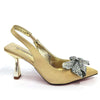 Hollow Design Shoes Matching Bag in Comfortable Sandals for Party Mssza