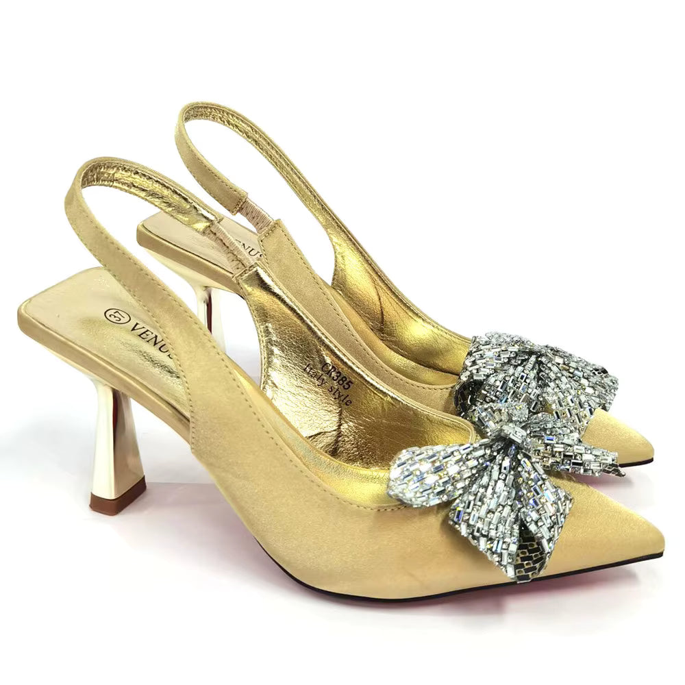 Hollow Design Shoes Matching Bag in Comfortable Sandals for Party Mssza