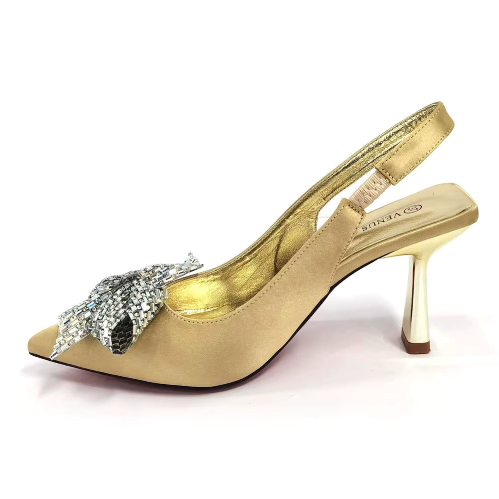 Hollow Design Shoes Matching Bag in Comfortable Sandals for Party Mssza