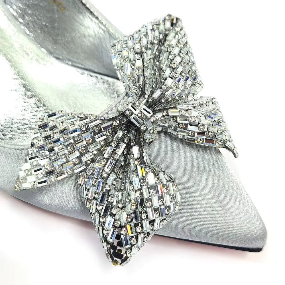Hollow Design Shoes Matching Bag in Comfortable Sandals for Party Mssza