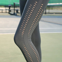 Hollow Out Sportswear Stretchy Leggings Mssza