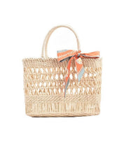 Hollow Out Straw Large Tote bag Mssza