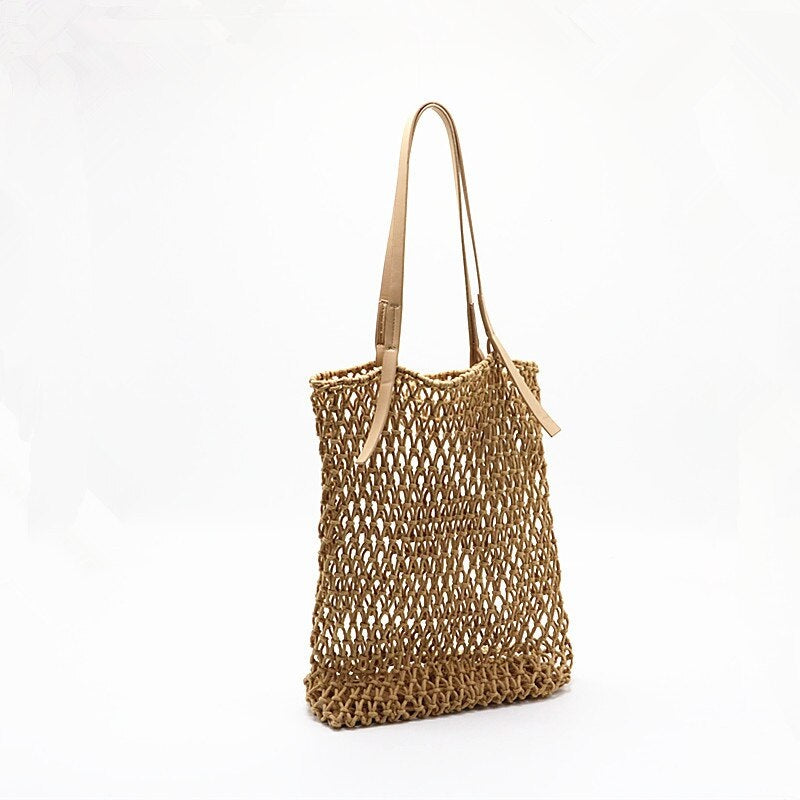 Hollow Rope Travel Storage Beach Shoulder Bag Mssza