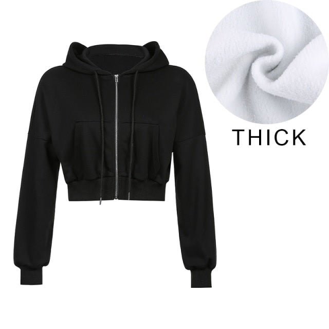 Hoodies Sweatshirt Tracksuit Long Sleeve Crop Top Fashion Mssza