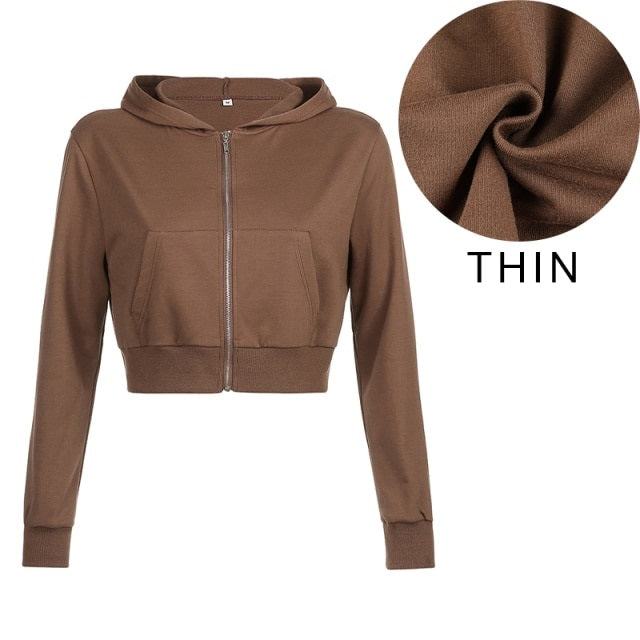 Hoodies Sweatshirt Tracksuit Long Sleeve Crop Top Fashion Mssza