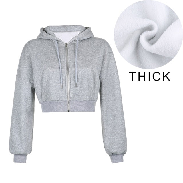 Hoodies Sweatshirt Tracksuit Long Sleeve Crop Top Fashion Mssza