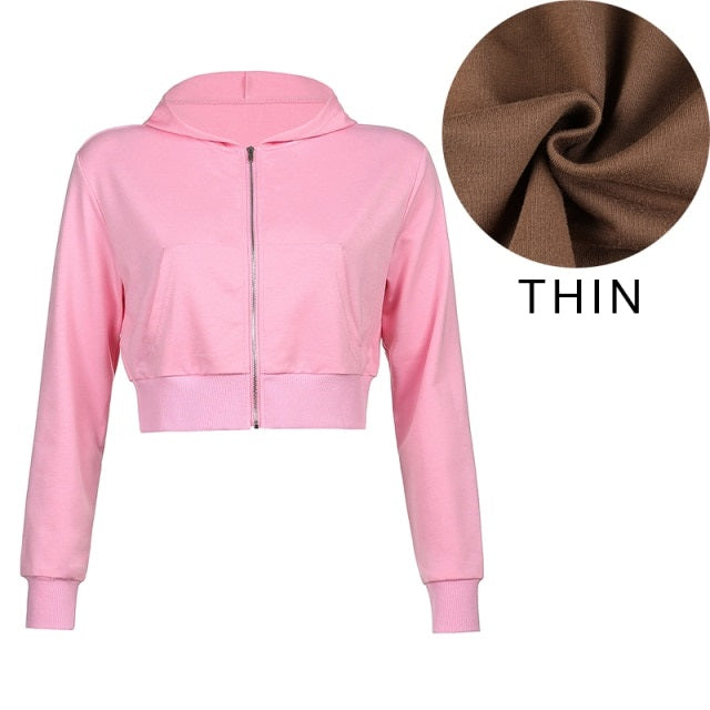 Hoodies Sweatshirt Tracksuit Long Sleeve Crop Top Fashion Mssza