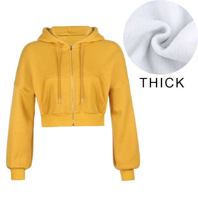 Hoodies Sweatshirt Tracksuit Long Sleeve Crop Top Fashion Mssza