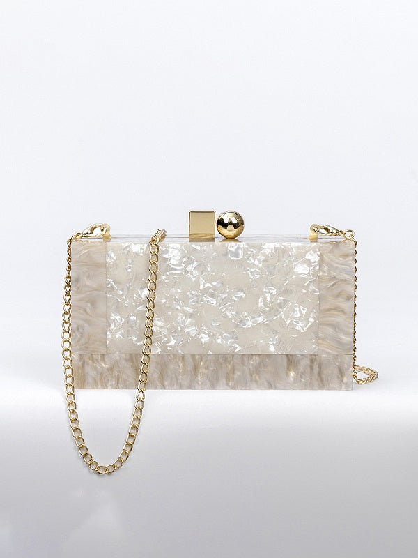 Marble Print Soft Hardness Clutch Bag Mssza