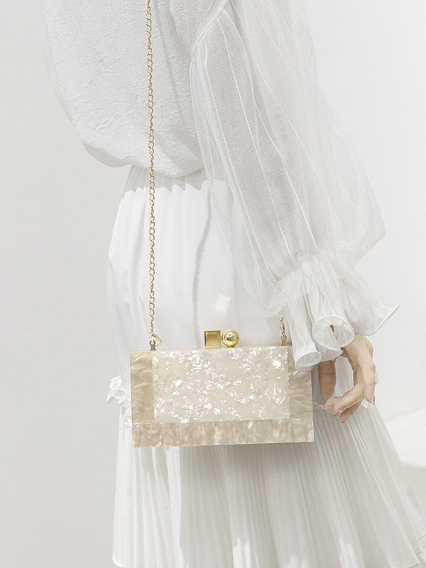 Marble Print Soft Hardness Clutch Bag Mssza