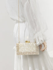 Marble Print Soft Hardness Clutch Bag Mssza