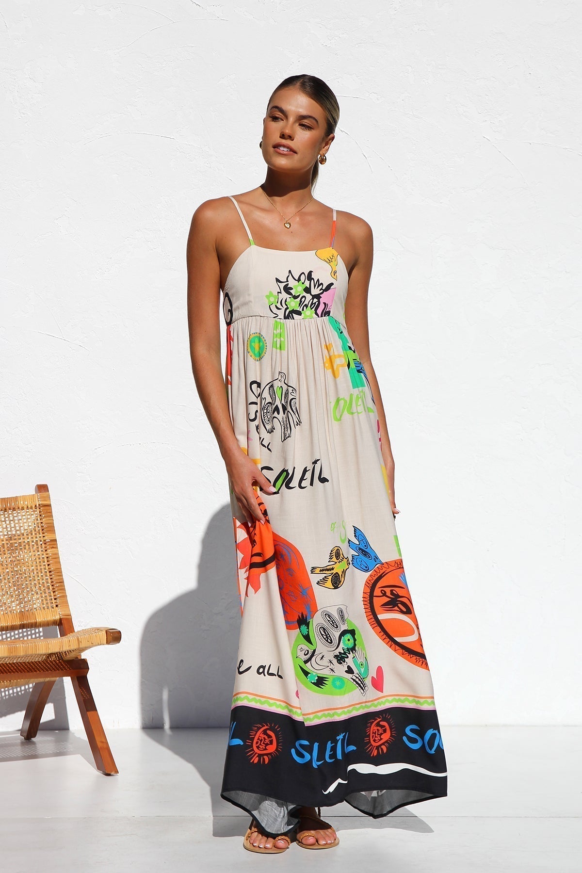 Dasha Dress ORANGE MULTI Mssaz Desses
