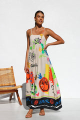 Dasha Dress ORANGE MULTI Mssaz Desses