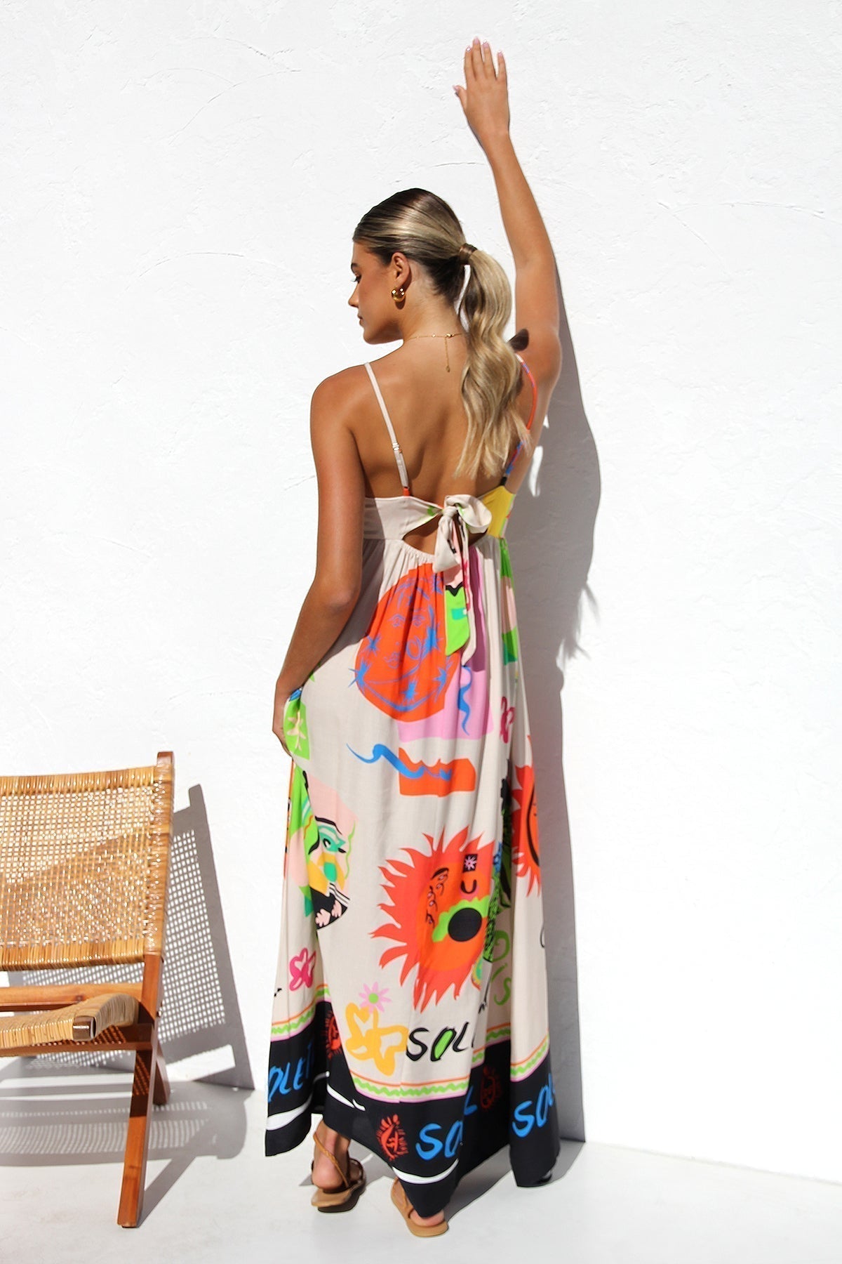 Dasha Dress ORANGE MULTI Mssaz Desses