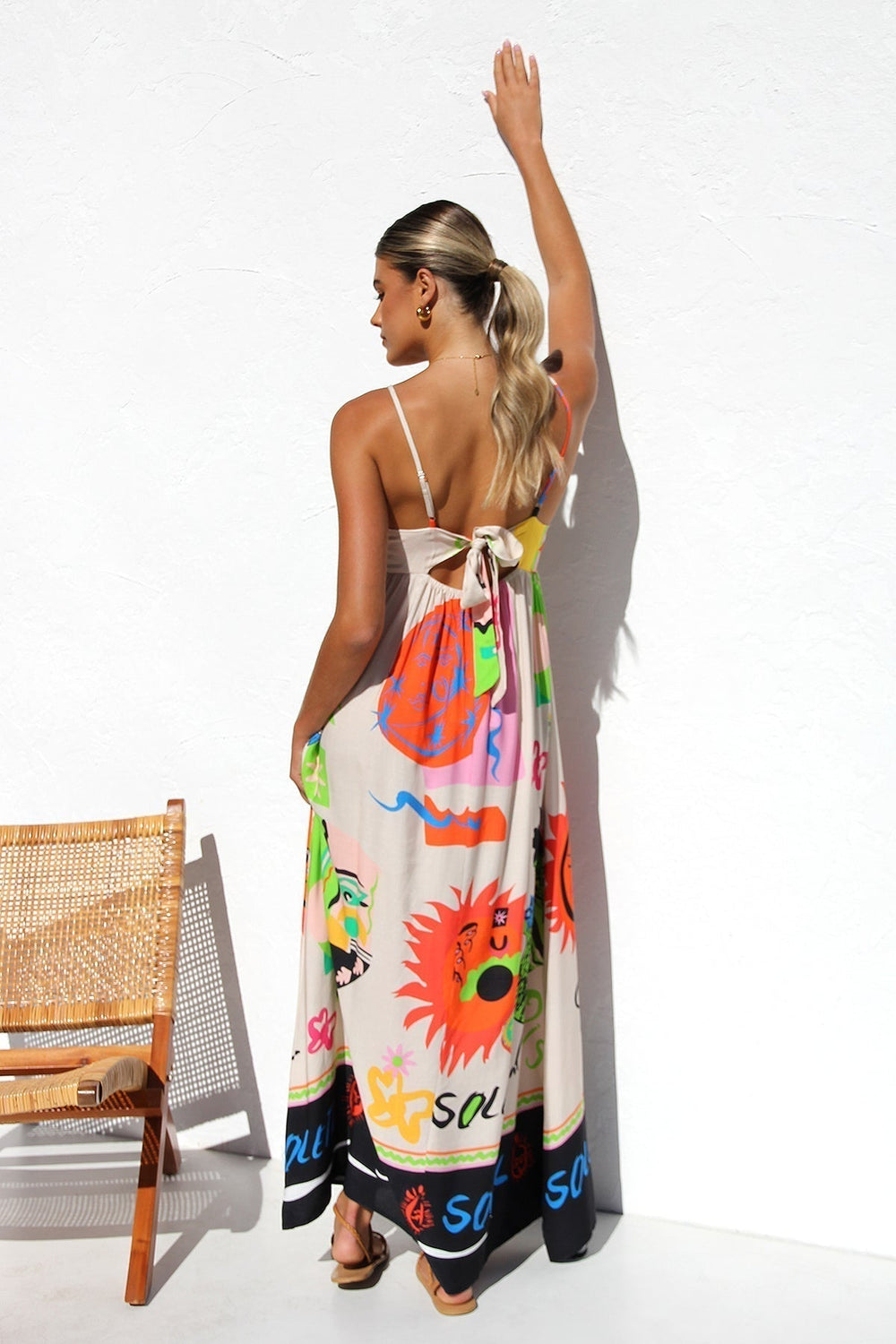 Dasha Dress ORANGE MULTI Mssaz Desses