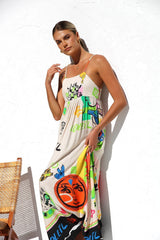 Dasha Dress ORANGE MULTI Mssaz Desses