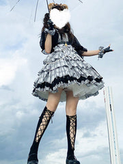Idol Declaration Lolita JSK Two Tone Plaid Jumper Skirts Mssza