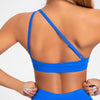 Casual Impact Asymmetric Nylon Backless Halter Fitness Gym Top Mssza