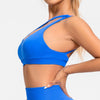 Casual Impact Asymmetric Nylon Backless Halter Fitness Gym Top Mssza