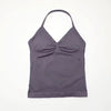 Elegant Impact Longline Strappy Open Back Bra Running Halter Top Sports Mssza