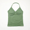 Elegant Impact Longline Strappy Open Back Bra Running Halter Top Sports Mssza