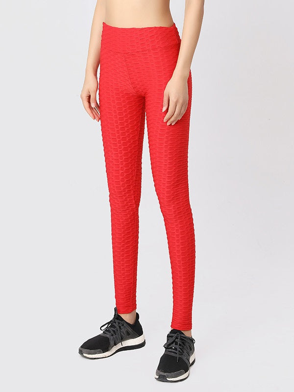 Jacquard Weave High Waist Yoga Legging Mssza