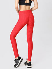 Jacquard Weave High Waist Yoga Legging Mssza