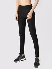 Jacquard Weave High Waist Yoga Legging Mssza