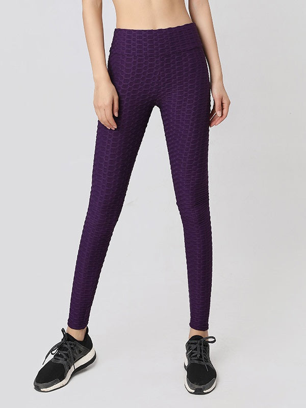 Jacquard Weave High Waist Yoga Legging Mssza