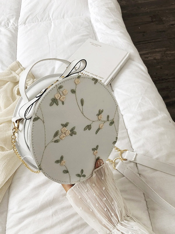Japanese Cute Lace Round Shape Shoulder Bag Mssza