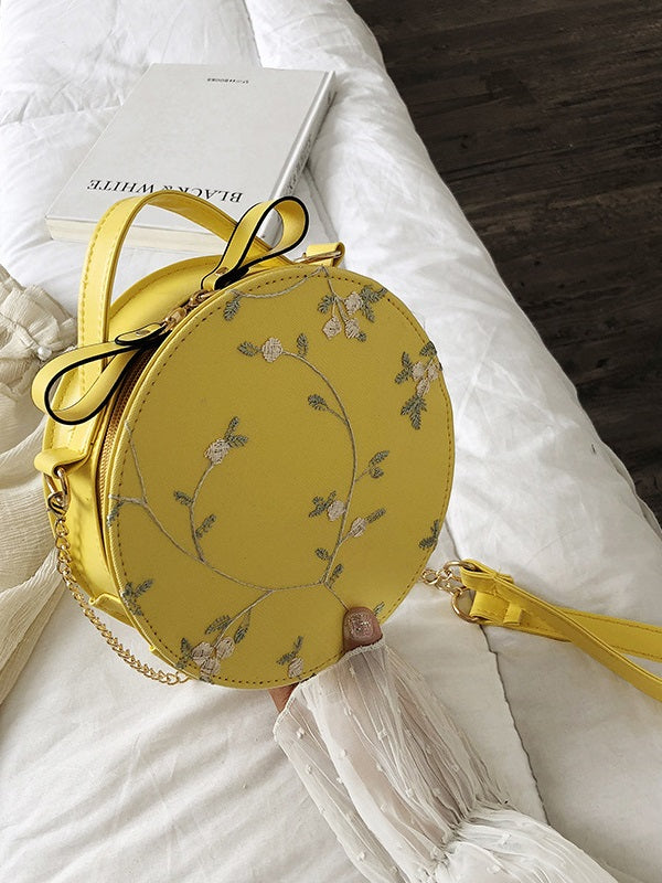 Japanese Cute Lace Round Shape Shoulder Bag Mssza