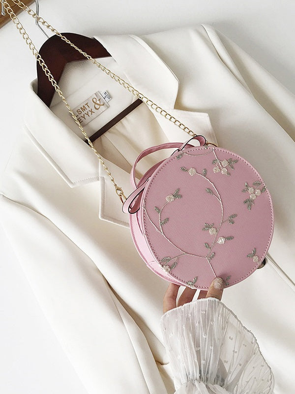 Japanese Cute Lace Round Shape Shoulder Bag Mssza