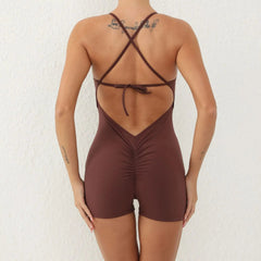 Jumpsuit Padding Sports Overalls Sportswear Gym Yoga Clothing Mssza