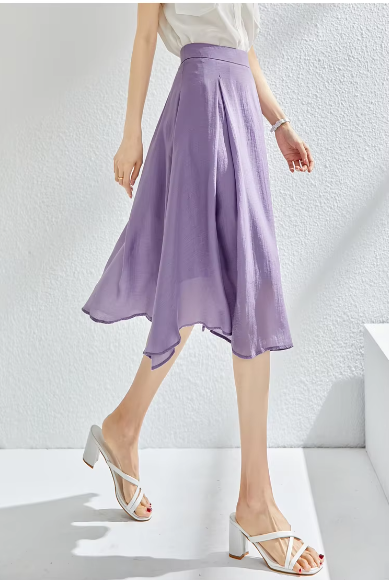 L-Line High Waist Chic Solid Thin Elegant Office Mini Skirts Mssza