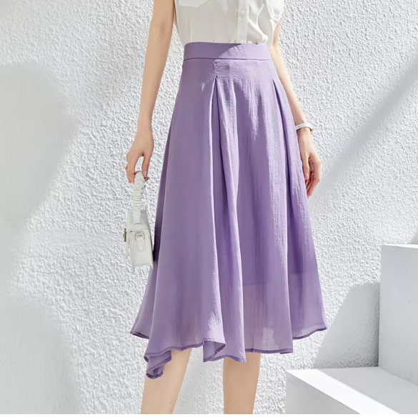L-Line High Waist Chic Solid Thin Elegant Office Mini Skirts Mssza