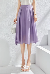 L-Line High Waist Chic Solid Thin Elegant Office Mini Skirts Mssza