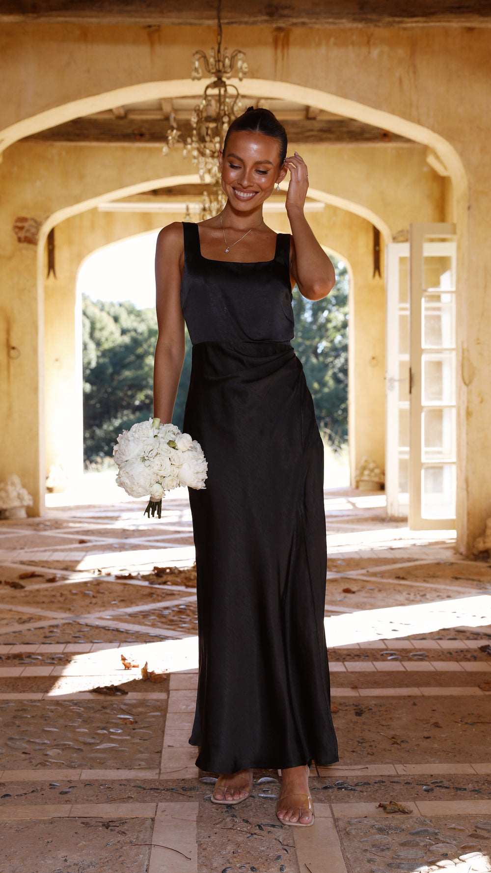 Alaria Maxi Dress Black Mssaz Desses