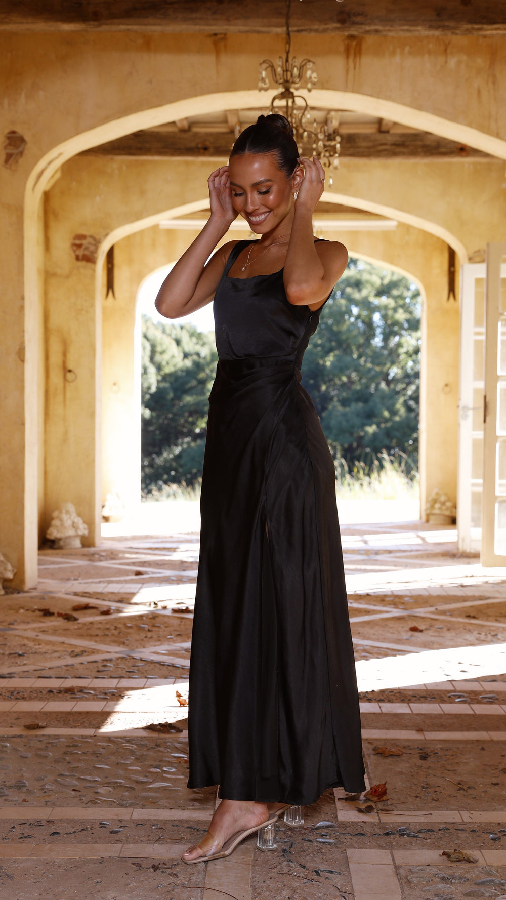 Alaria Maxi Dress Black Mssaz Desses