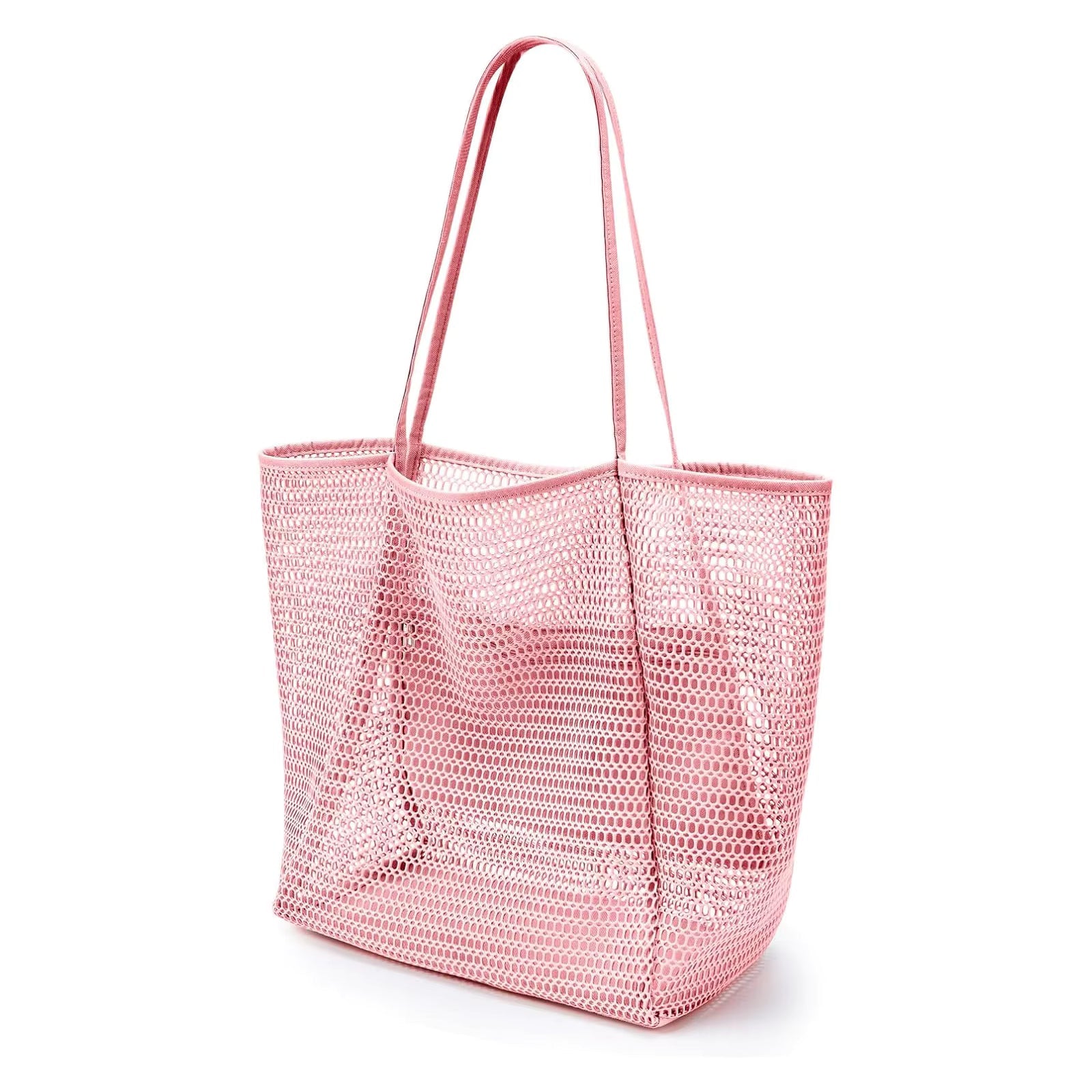 Casual Large Capacity Foldable Mesh Beach Shoulder Tote Bag Mssza