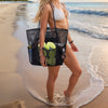 Large Capacity Foldable With Pocket Mesh Beach Shoulder Tote Bag Mssza