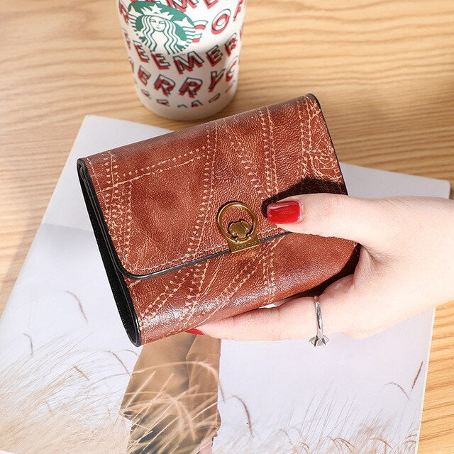 Large Capacity Mini PU Short Wallet Mssza